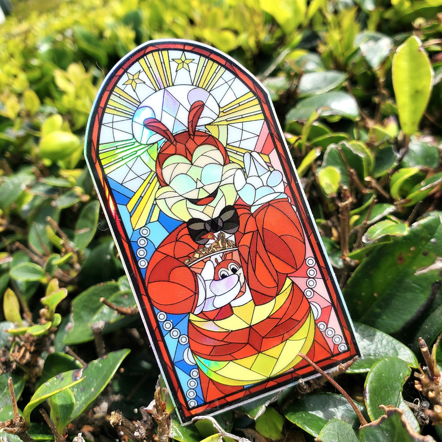 Jollibee Stained Glass Vinyl Sticker