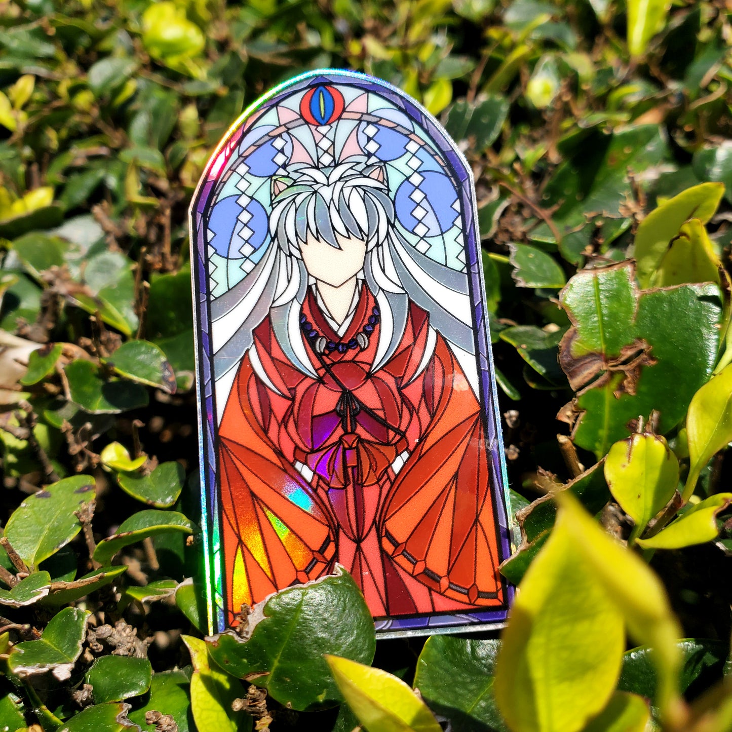 Inuyasha Stained Glass Vinyl Sticker