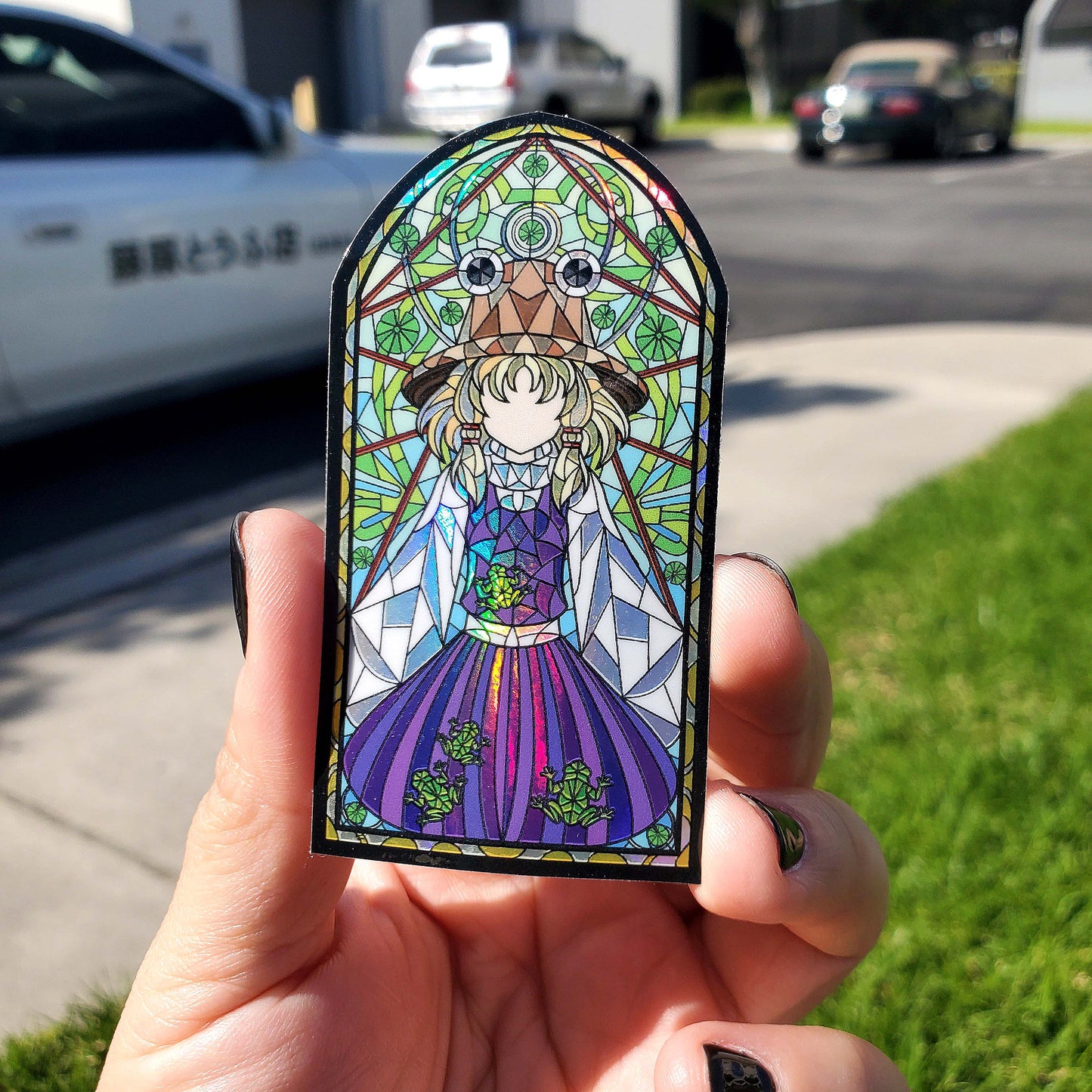 Suwako Moriya Stained Glass Vinyl Sticker