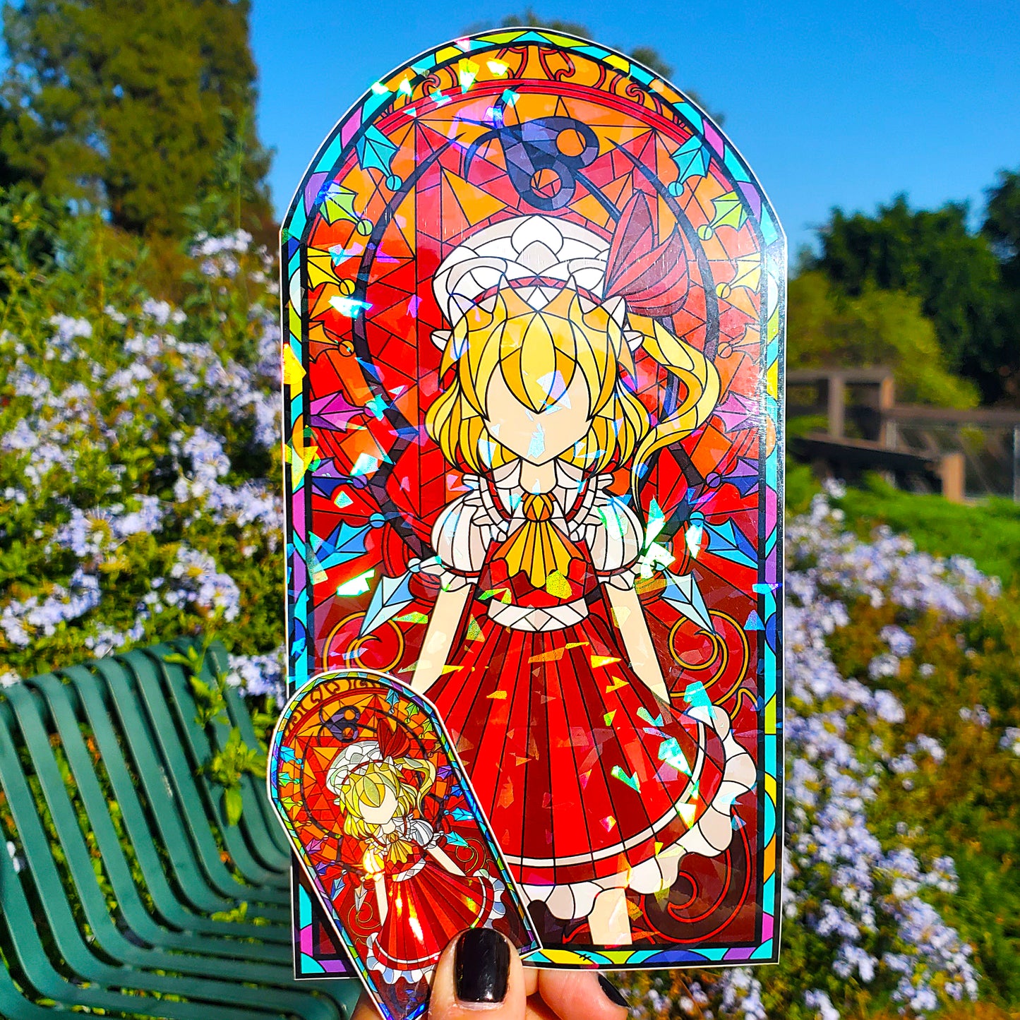 Flandre Scarlet Stained Glass Vinyl Sticker