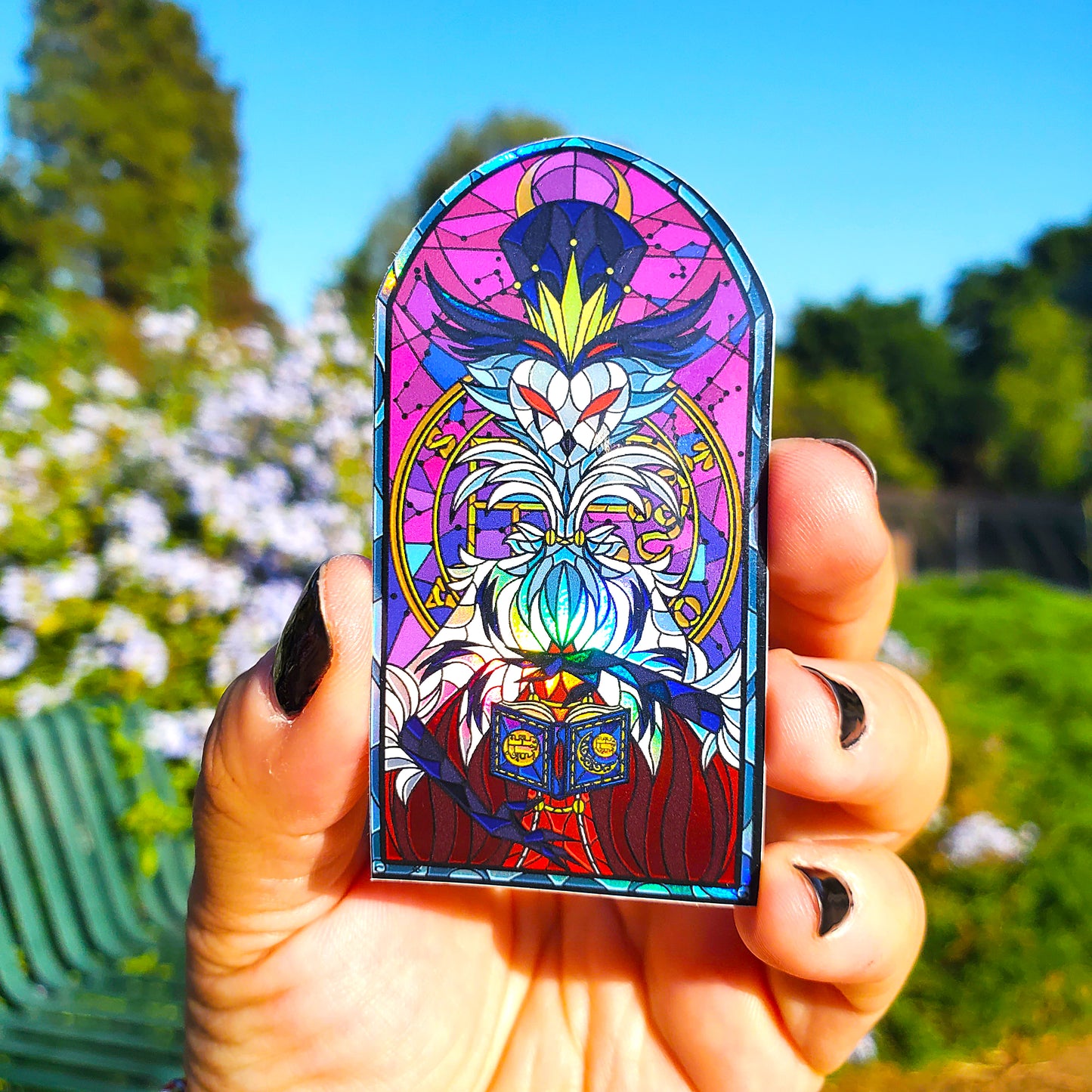 Stolas Stained Glass Vinyl Sticker