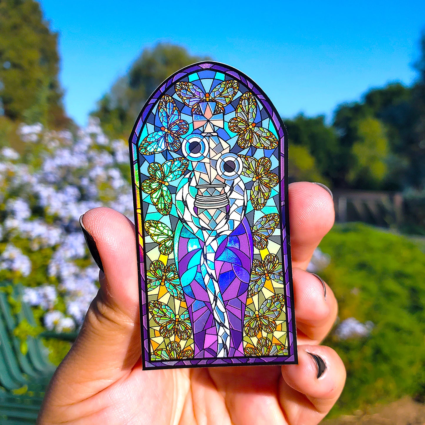 Kinger Stained Glass Vinyl Sticker