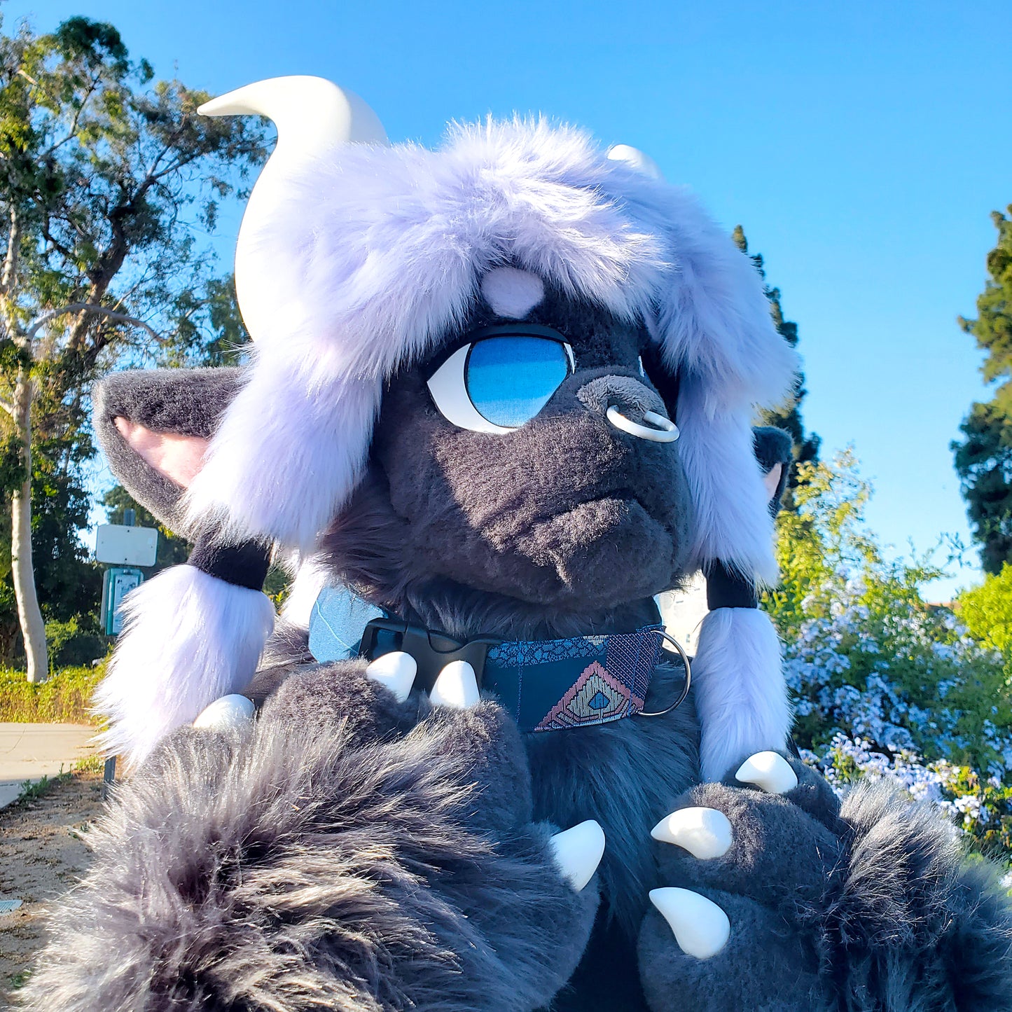 Aizome-Mon 2" Fursuit Kimono Collar