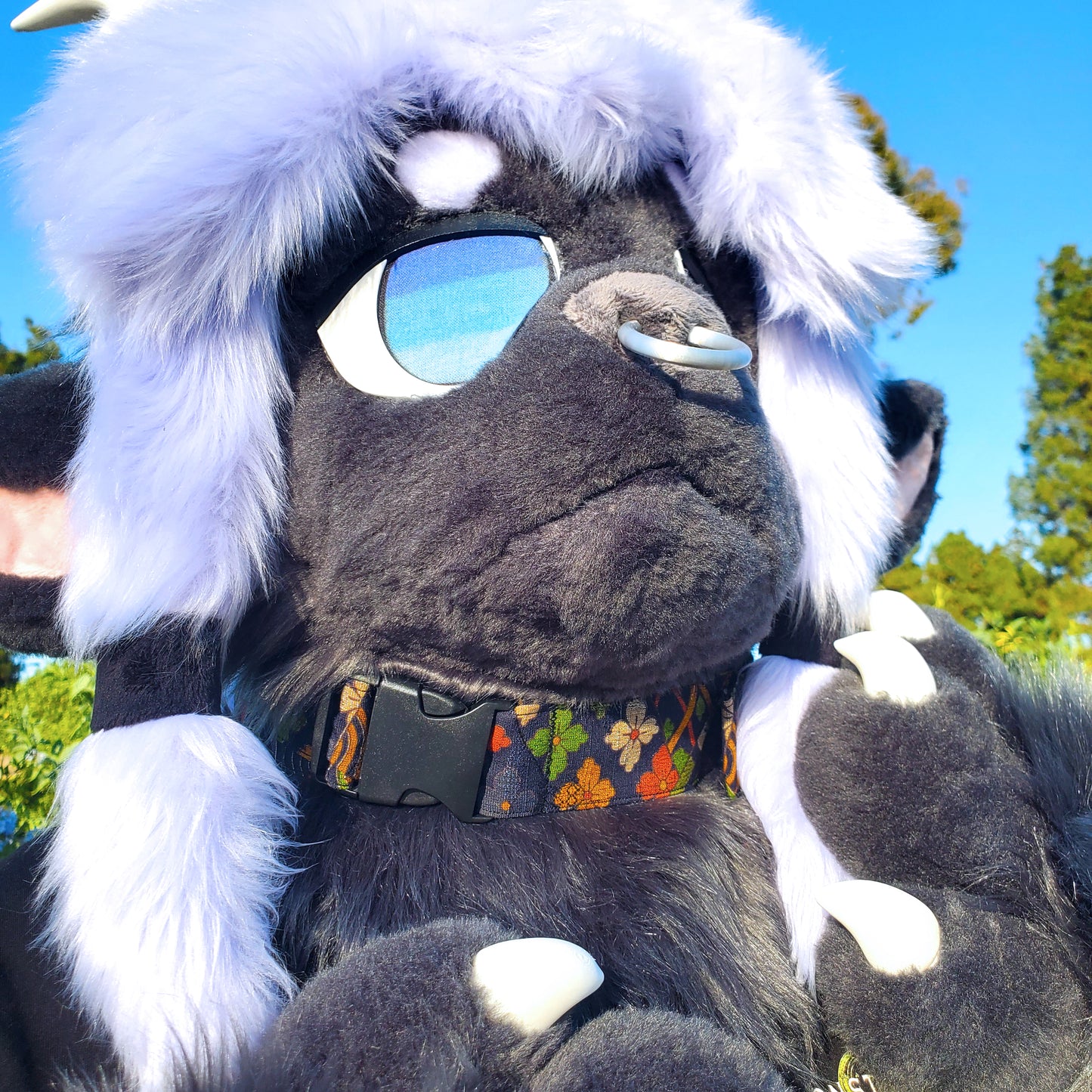 Aizome-Hanabishi 2" Fursuit Kimono Collar