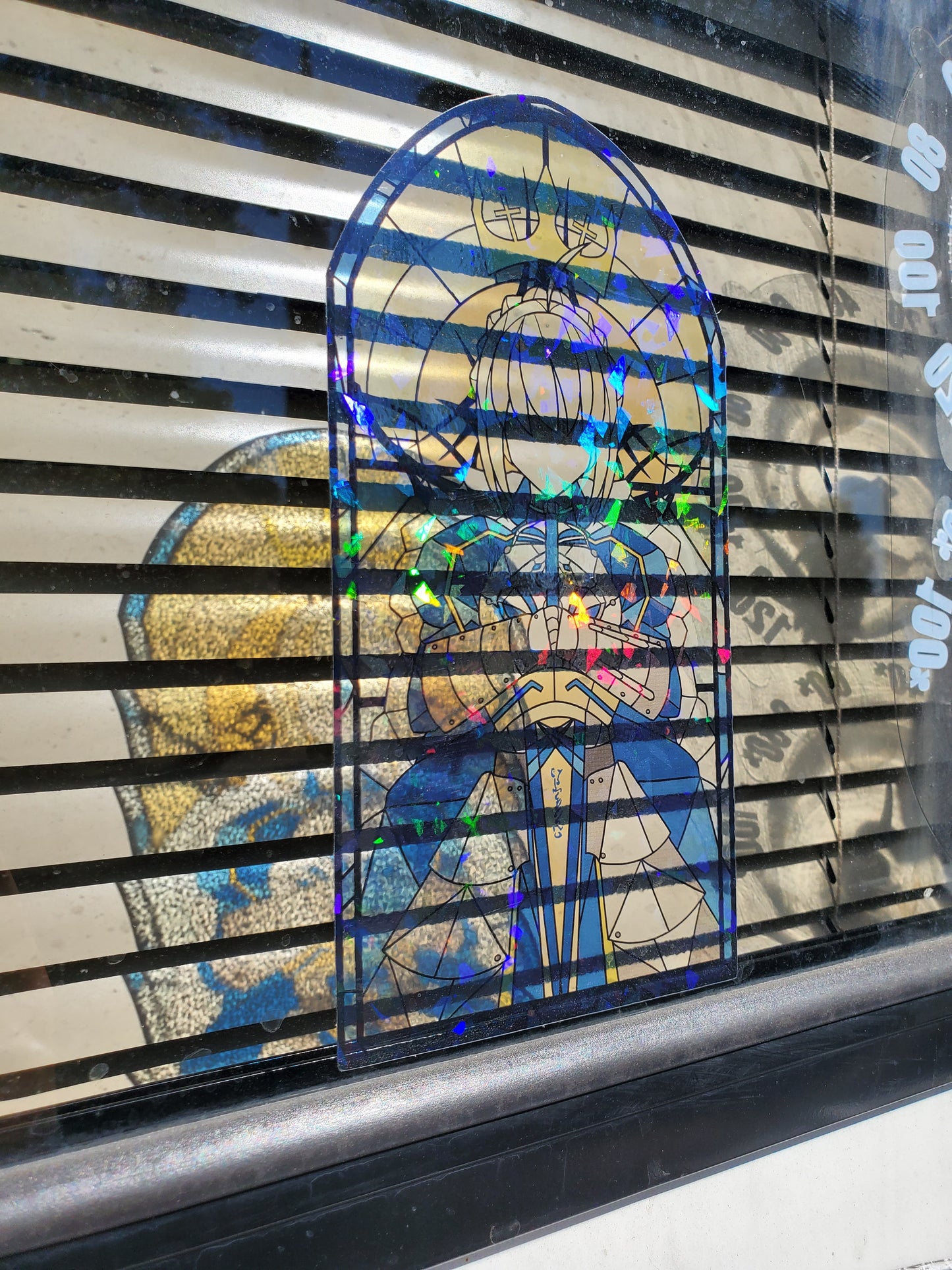 Artoria Pendragon (SABER) Stained Glass Vinyl Sticker