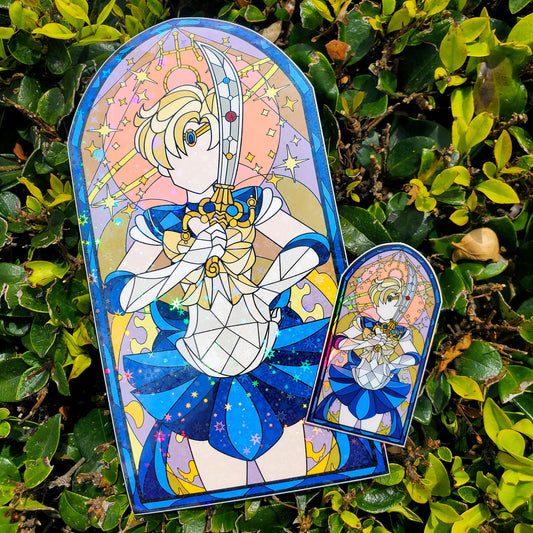 Sailor Uranus Stained Glass Vinyl Sticker