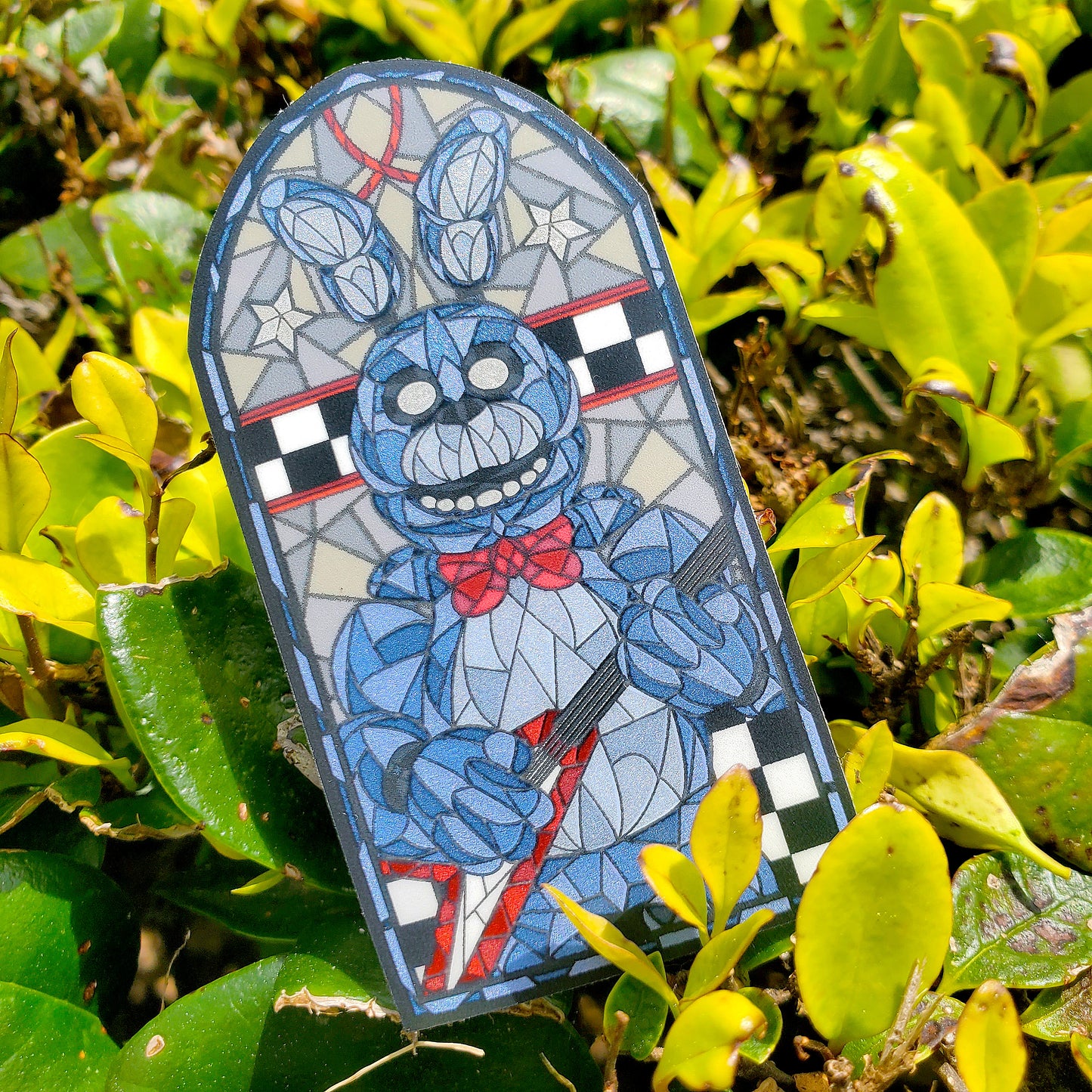 Bonnie the Bunny Stained Glass Vinyl Sticker