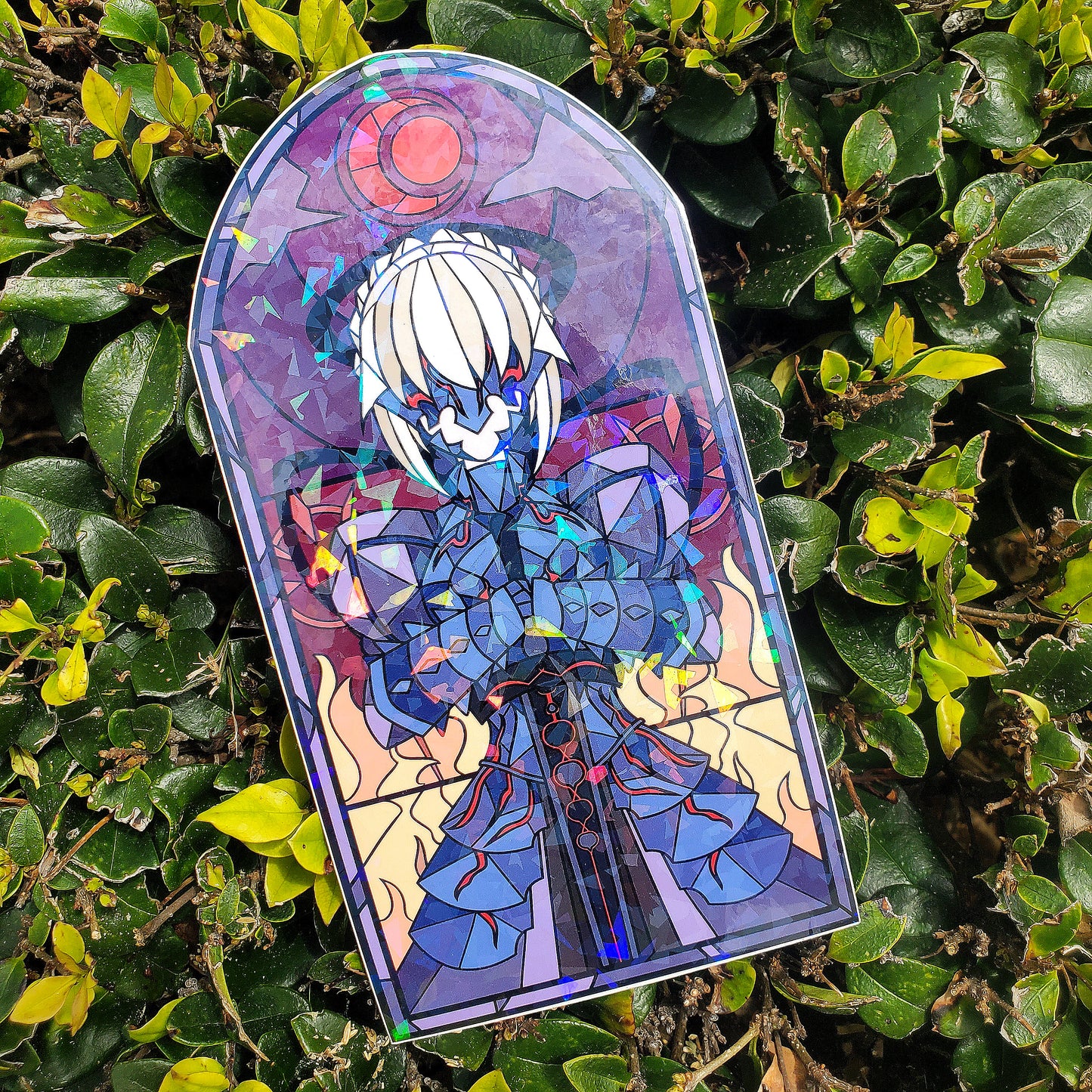 Artoria Pendragon Alter (SABER) Stained Glass Vinyl Sticker