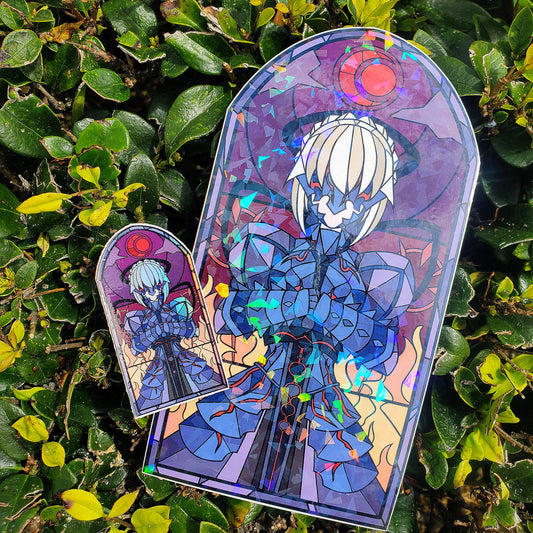 Artoria Pendragon Alter (SABER) Stained Glass Vinyl Sticker