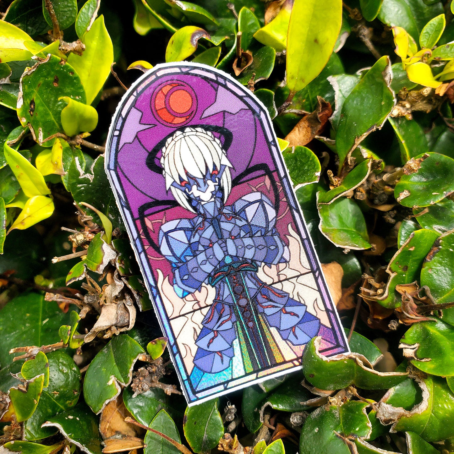 Artoria Pendragon Alter (SABER) Stained Glass Vinyl Sticker