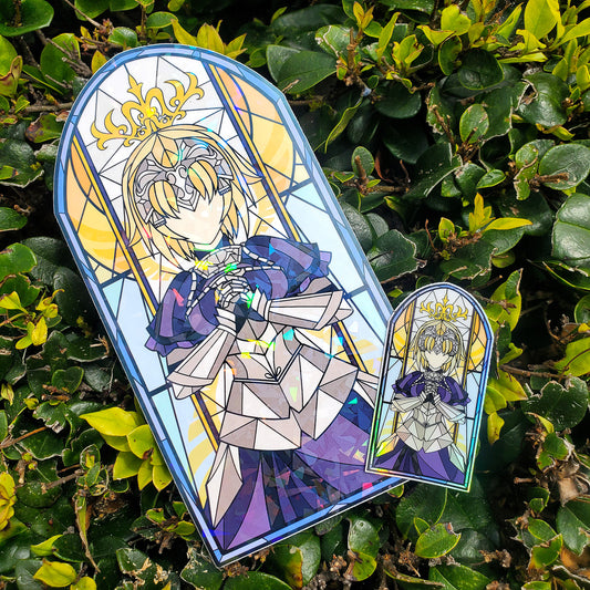 Jeanne D'Arc (RULER) Stained Glass Vinyl Sticker