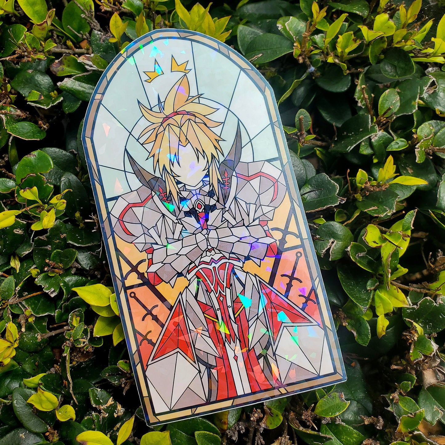 Mordred (SABER) Stained Glass Vinyl Sticker