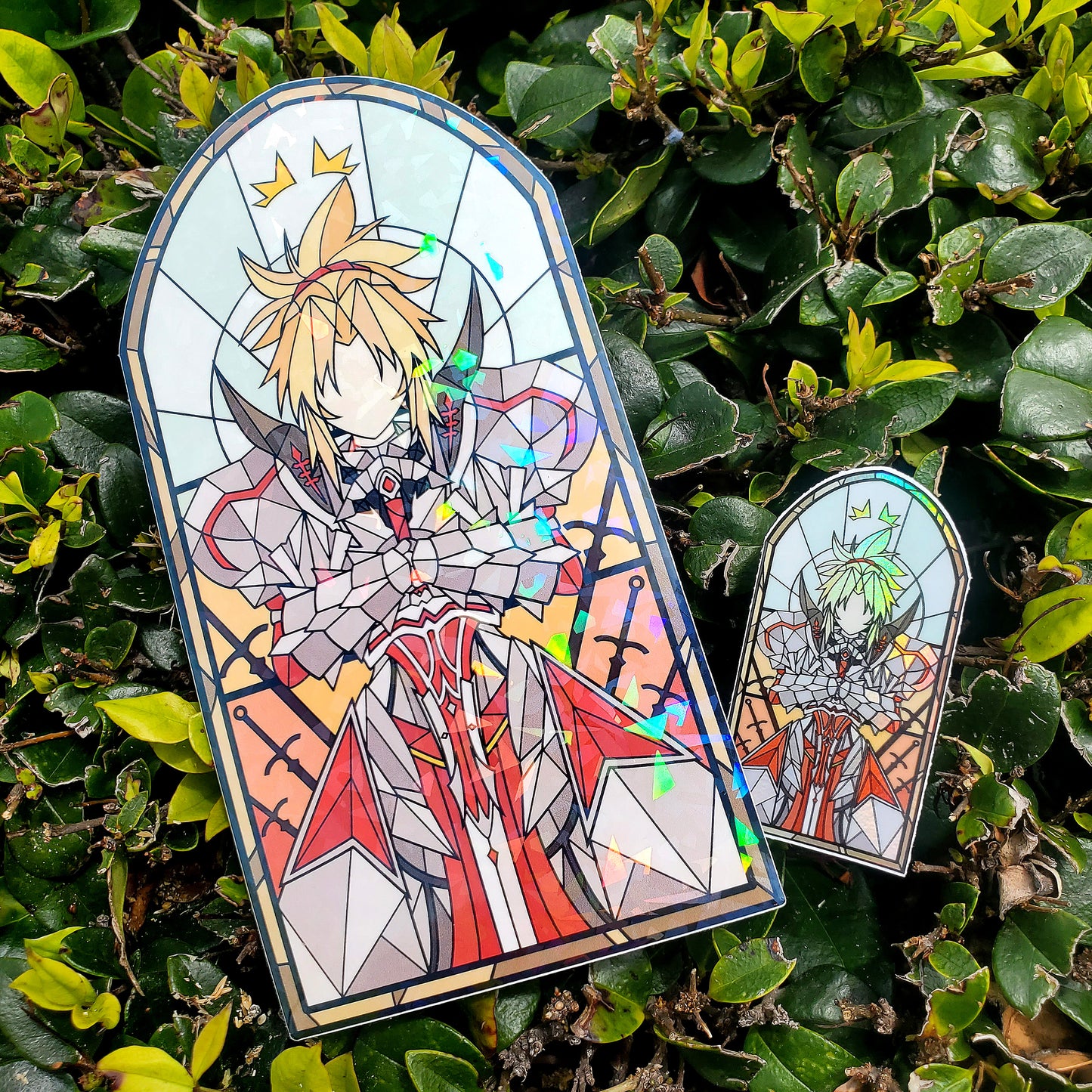 Mordred (SABER) Stained Glass Vinyl Sticker