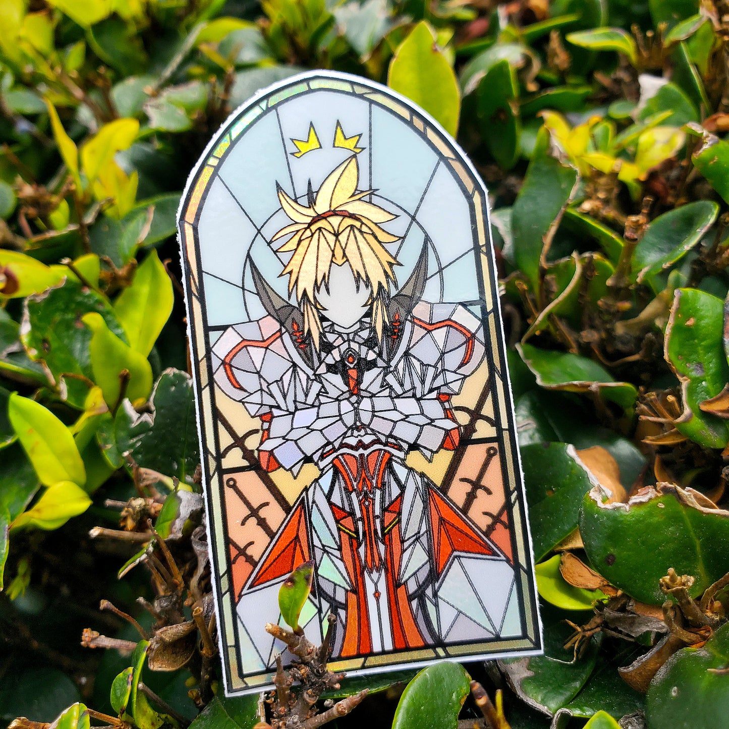 Mordred (SABER) Stained Glass Vinyl Sticker