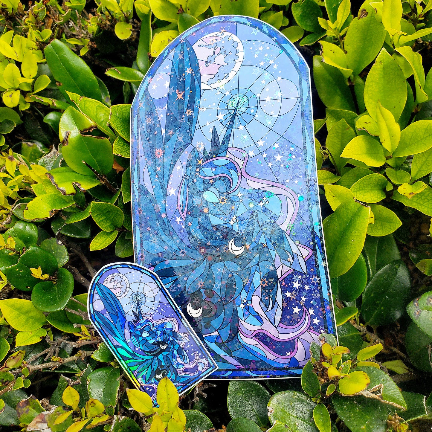 Princess Luna Stained Glass Vinyl Sticker