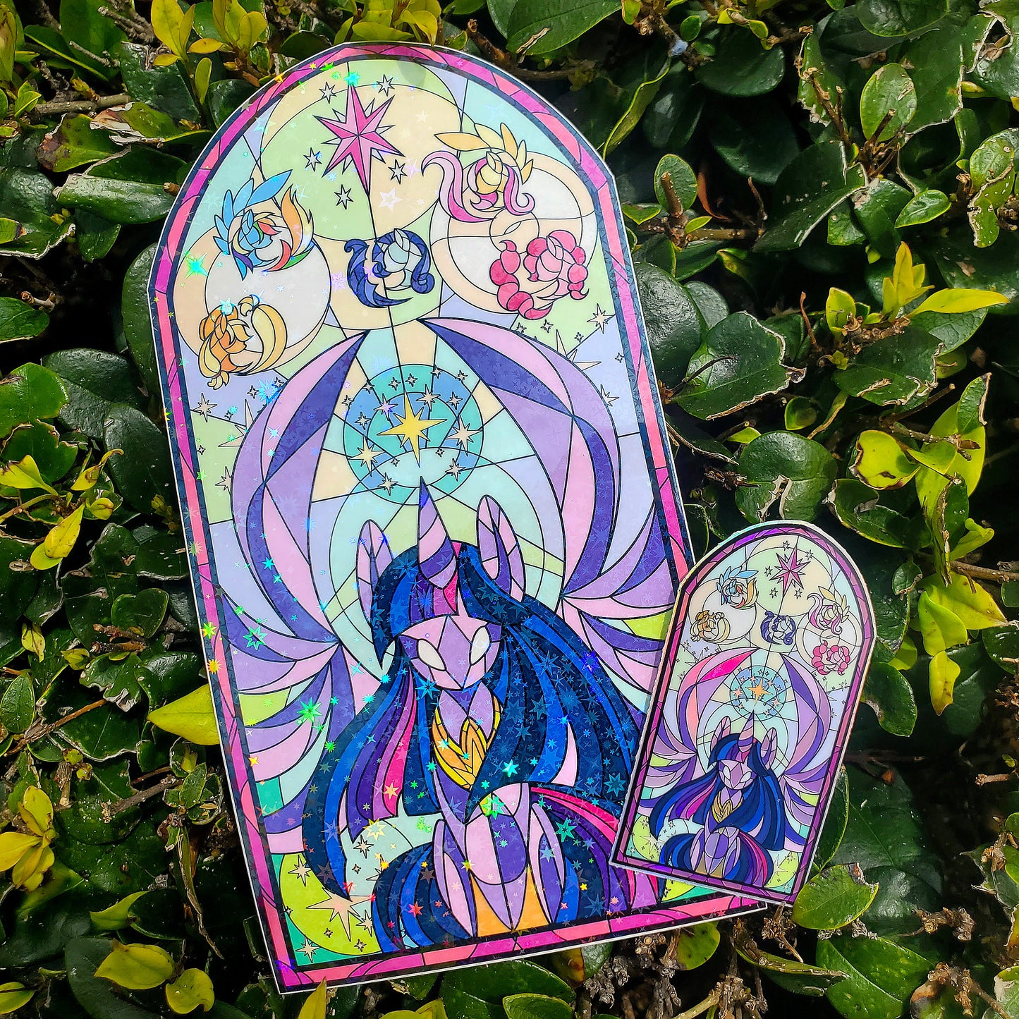 Princess Twilight Sparkle Stained Glass Vinyl Sticker