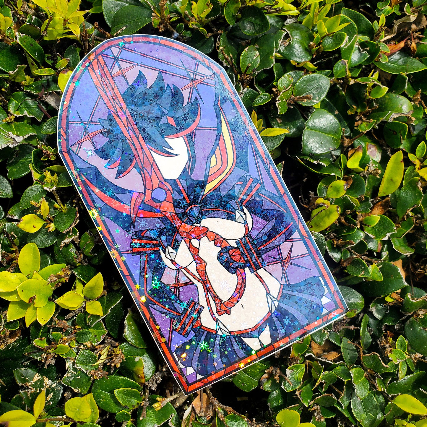 Ryuko Matoi Stained Glass Vinyl Sticker