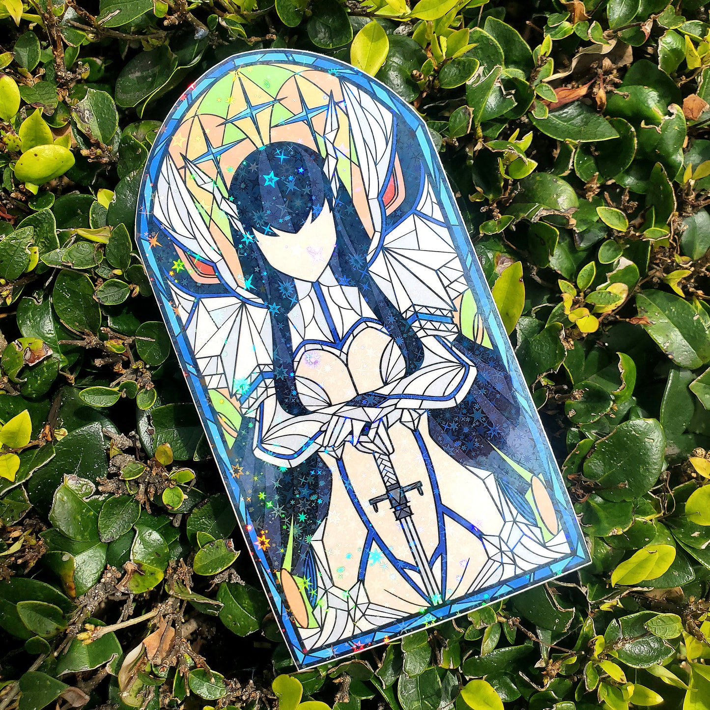 Satsuki Kiryūin Stained Glass Vinyl Sticker