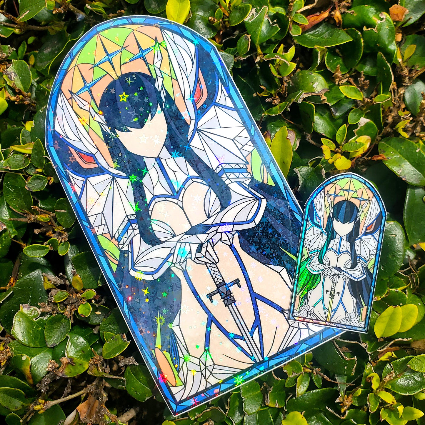 Satsuki Kiryūin Stained Glass Vinyl Sticker