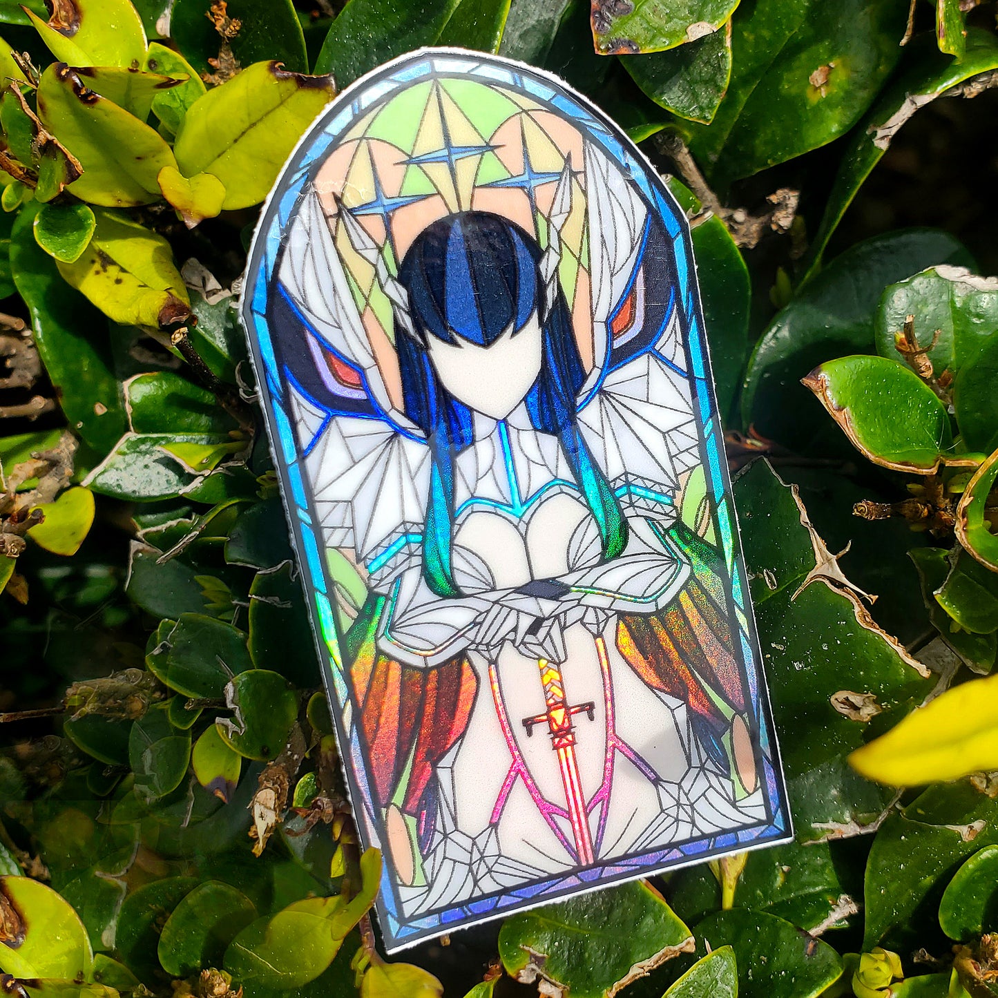 Satsuki Kiryūin Stained Glass Vinyl Sticker