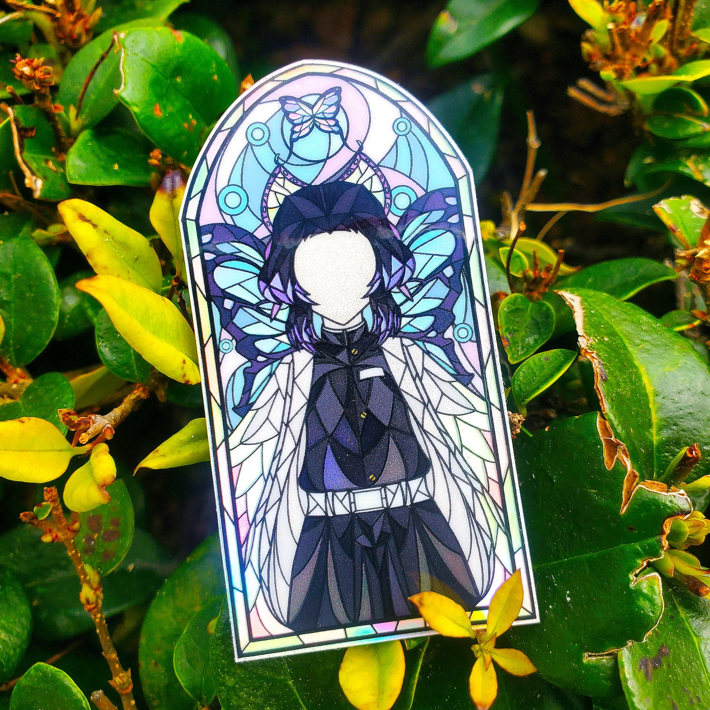 Shinobu Kocho Stained Glass Vinyl Sticker