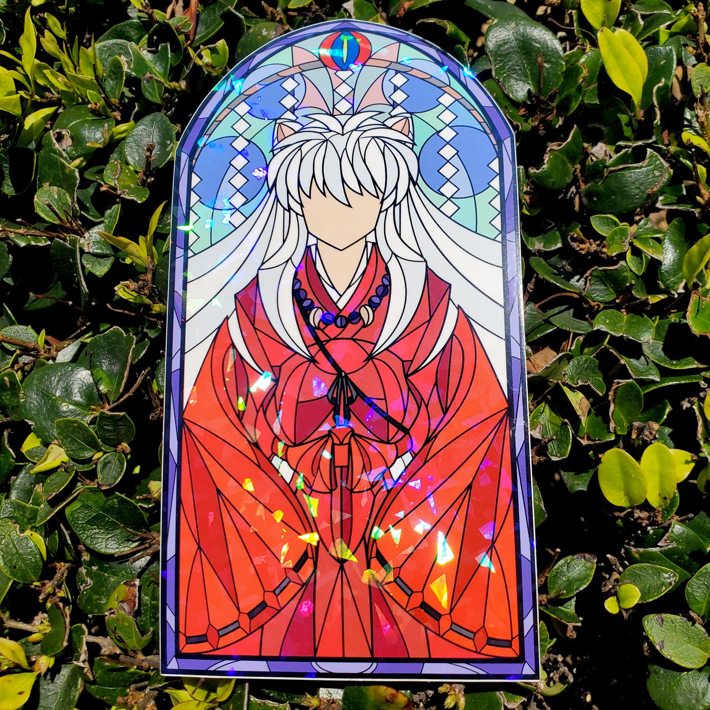 Inuyasha Stained Glass Vinyl Sticker