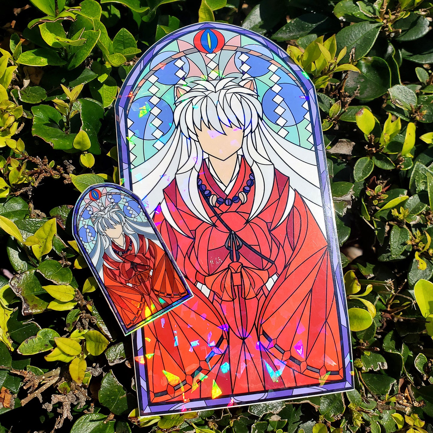 Inuyasha Stained Glass Vinyl Sticker