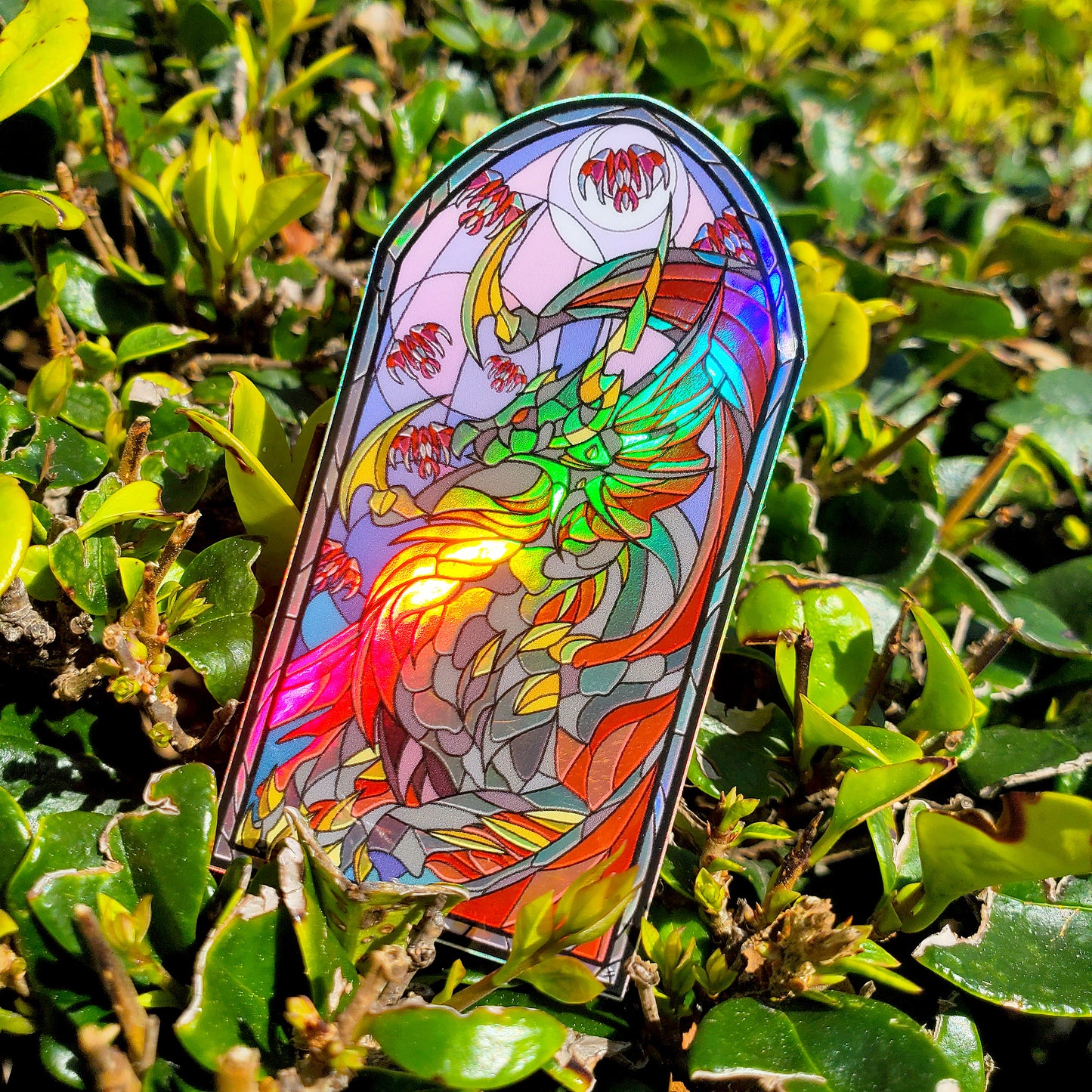 Bloodening Malzeno Stained Glass Vinyl Sticker