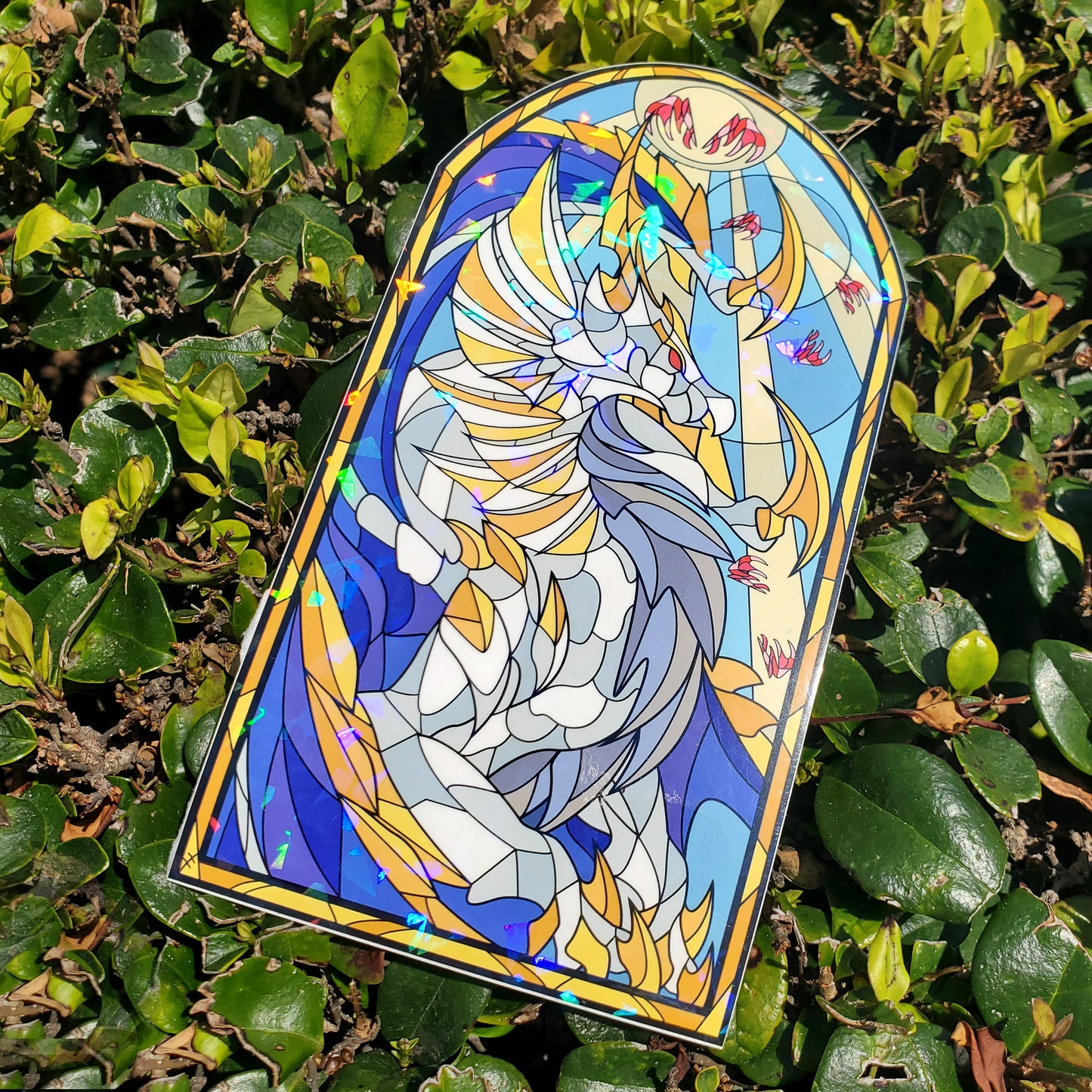 Primordial Malzeno Stained Glass Vinyl Sticker