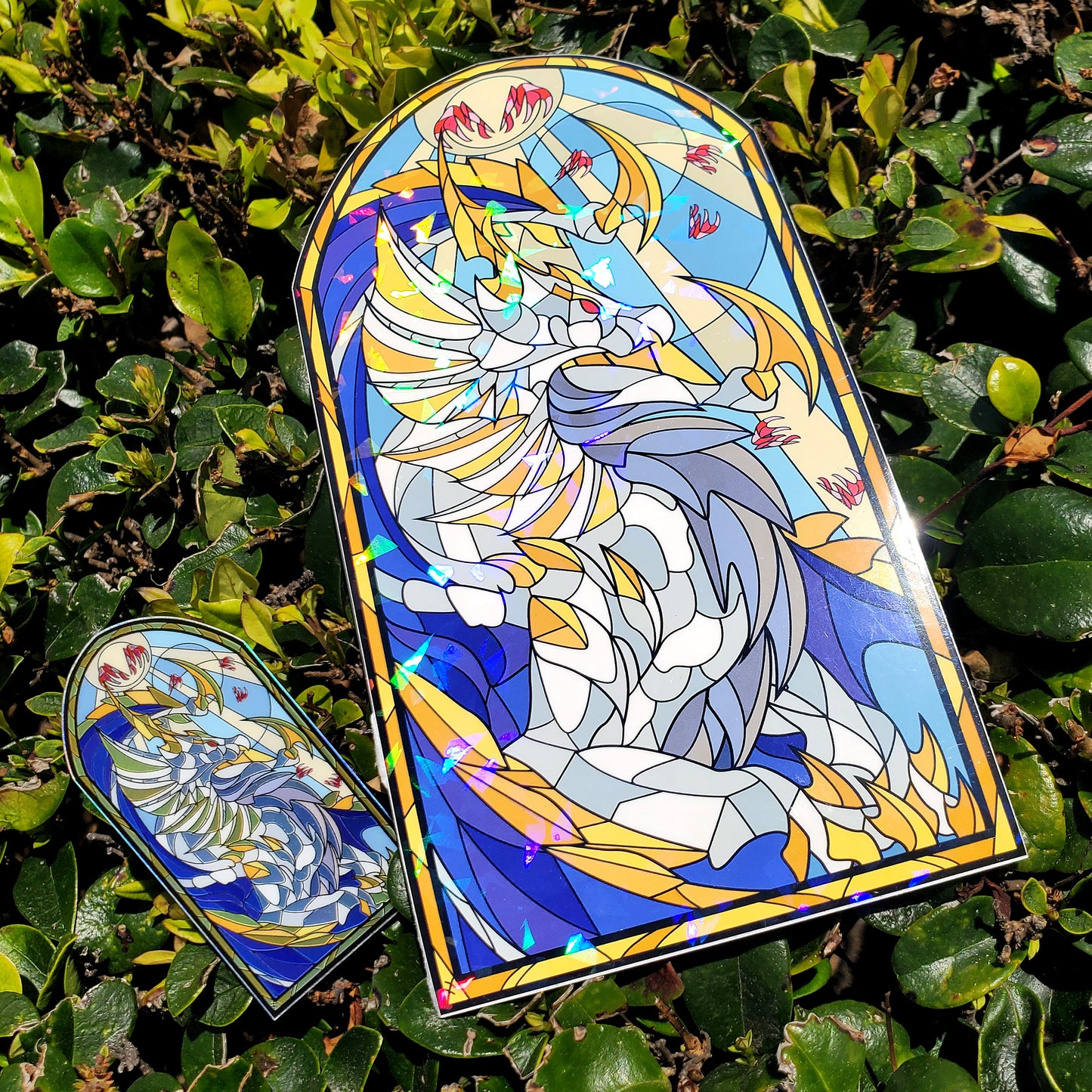 Primordial Malzeno Stained Glass Vinyl Sticker