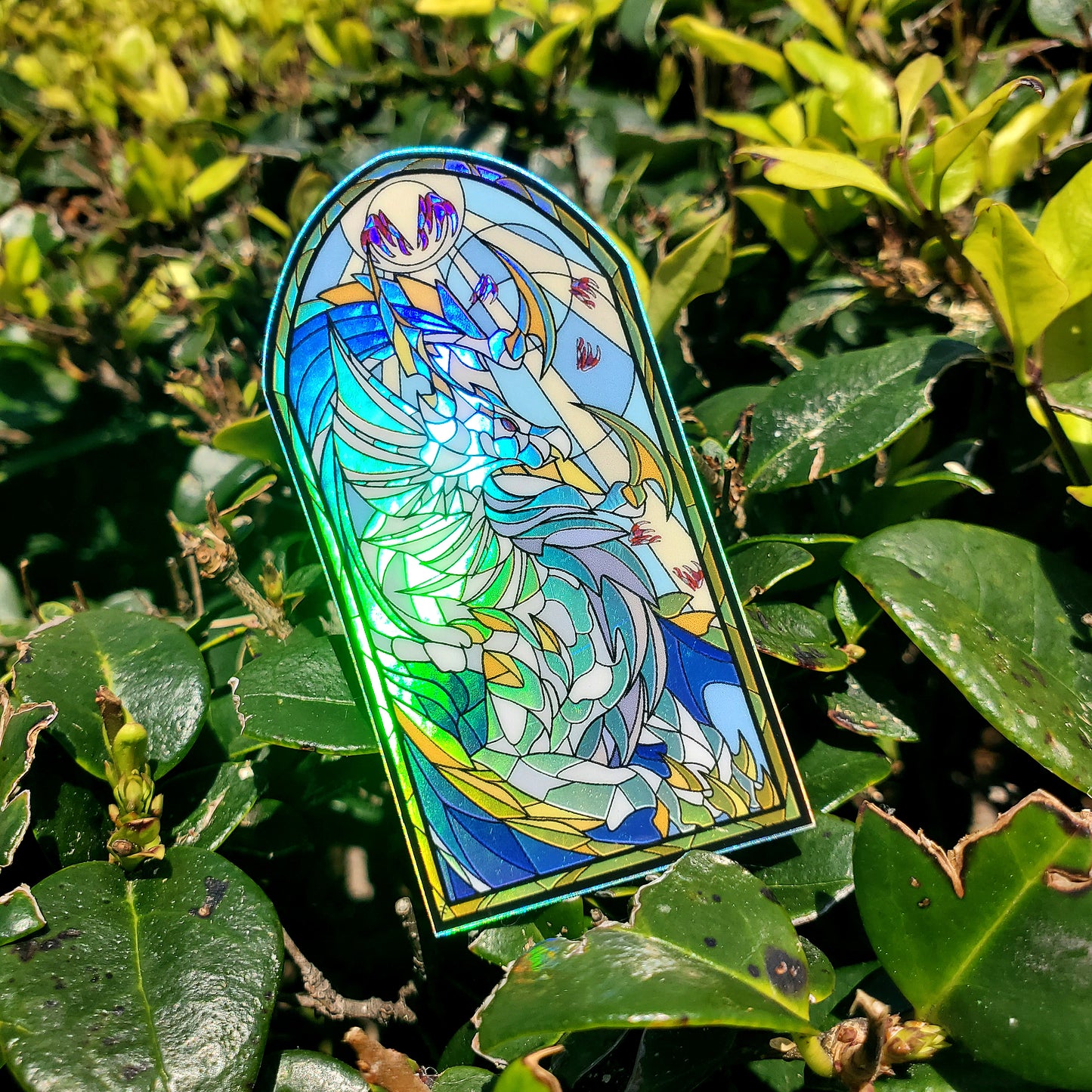 Primordial Malzeno Stained Glass Vinyl Sticker