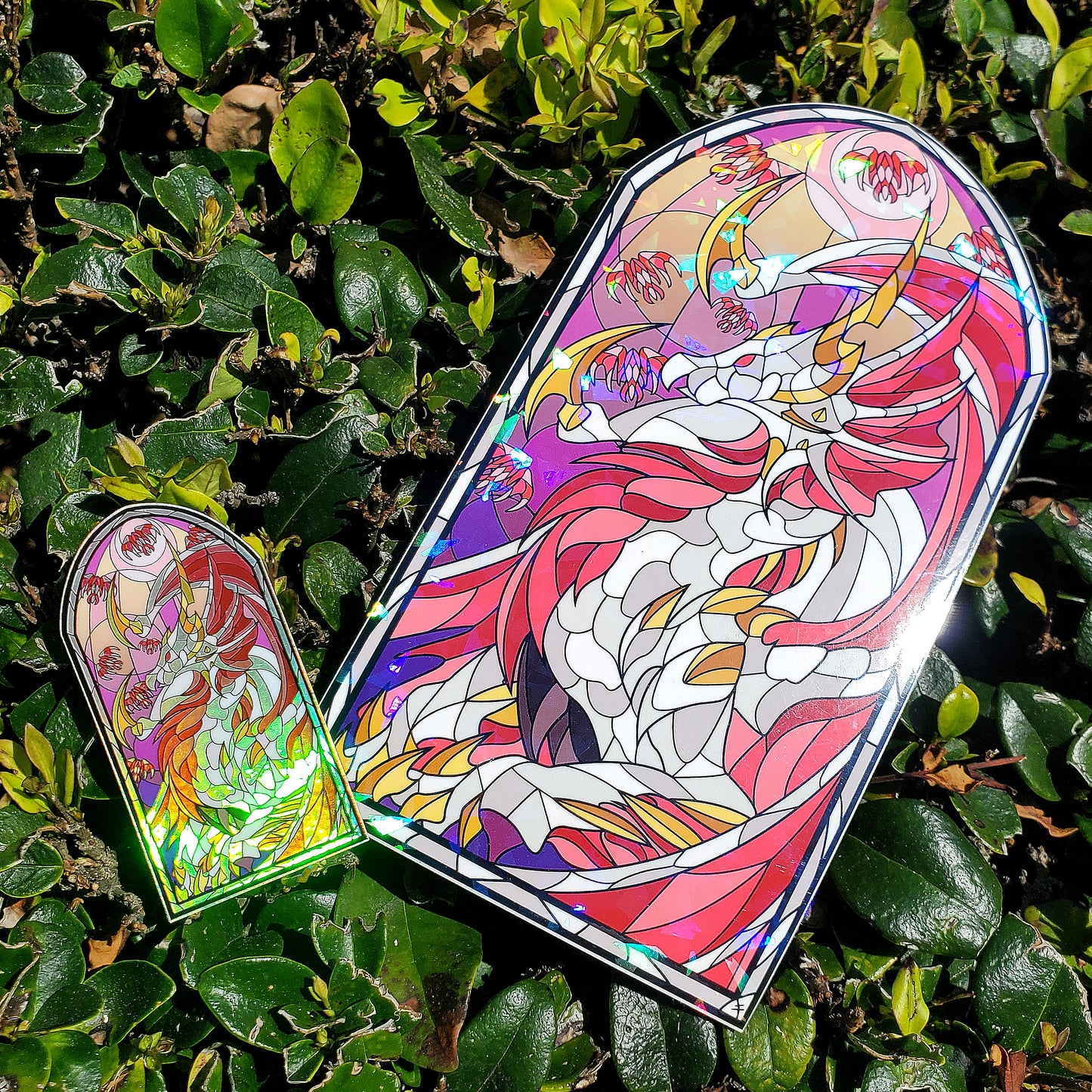 Malzeno Stained Glass Vinyl Sticker