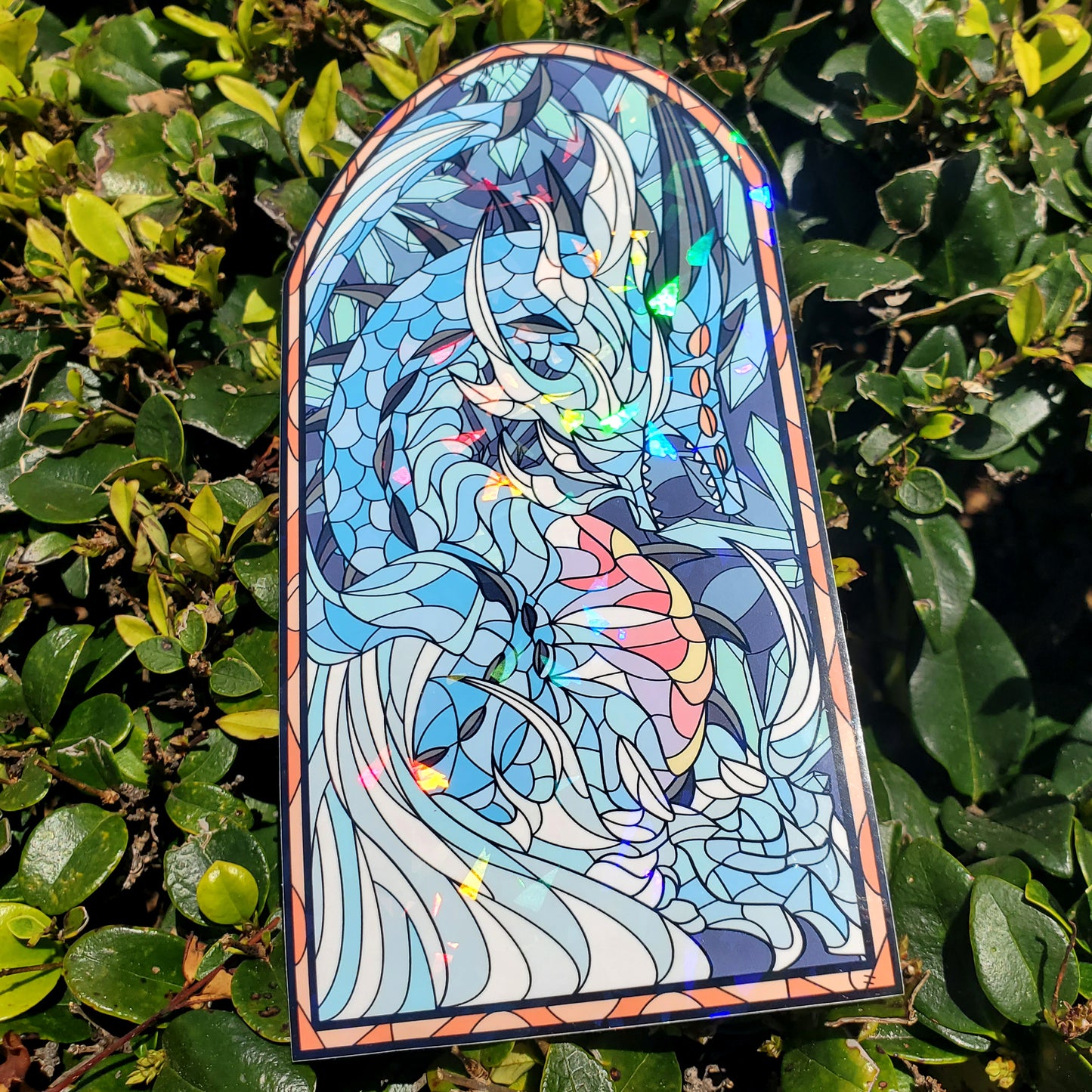 Xeno'Jiiva Stained Glass Vinyl Sticker