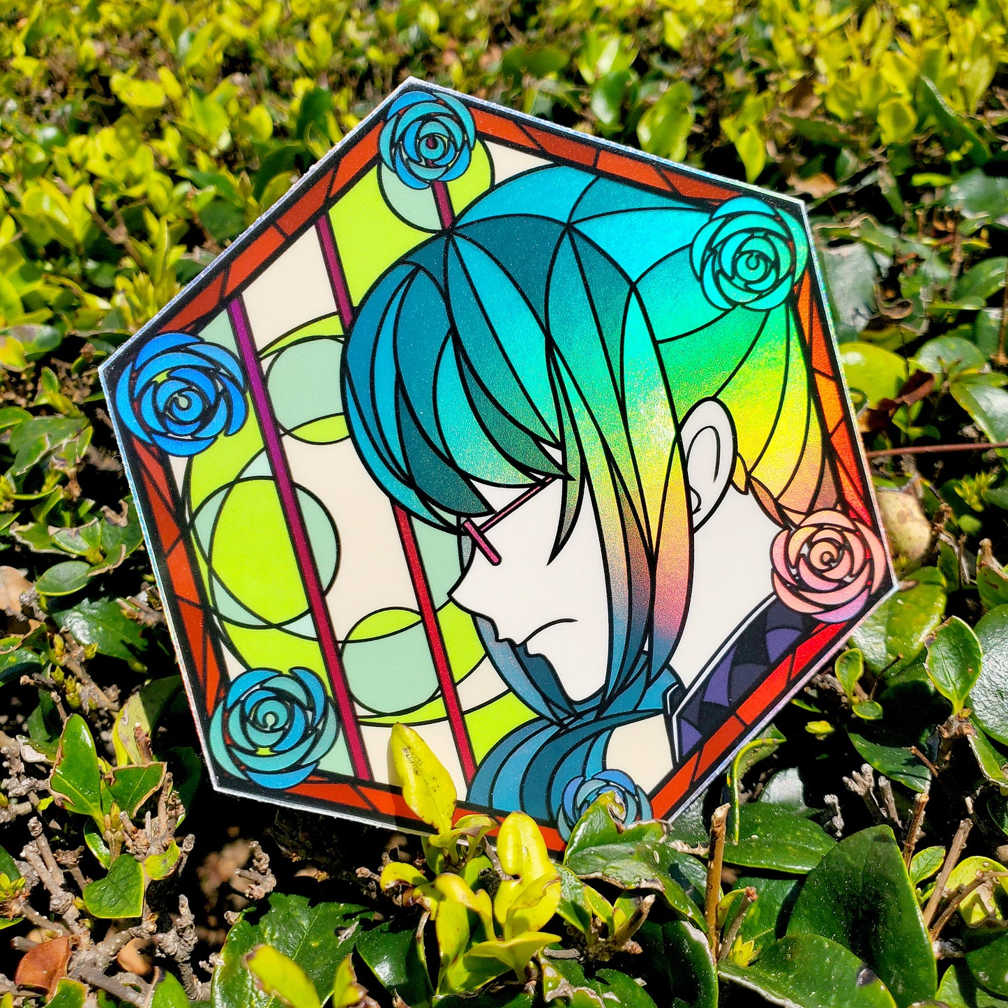 (DISCONTINUING) JJK Stained Glass Vinyl Sticker