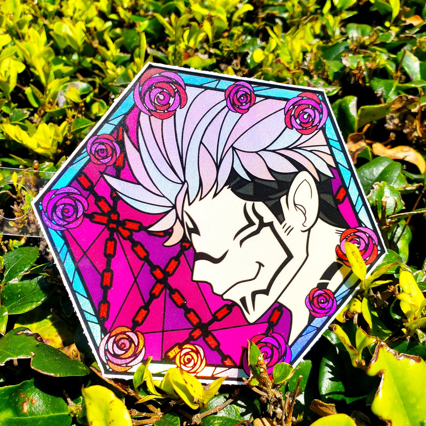 (DISCONTINUING) JJK Stained Glass Vinyl Sticker