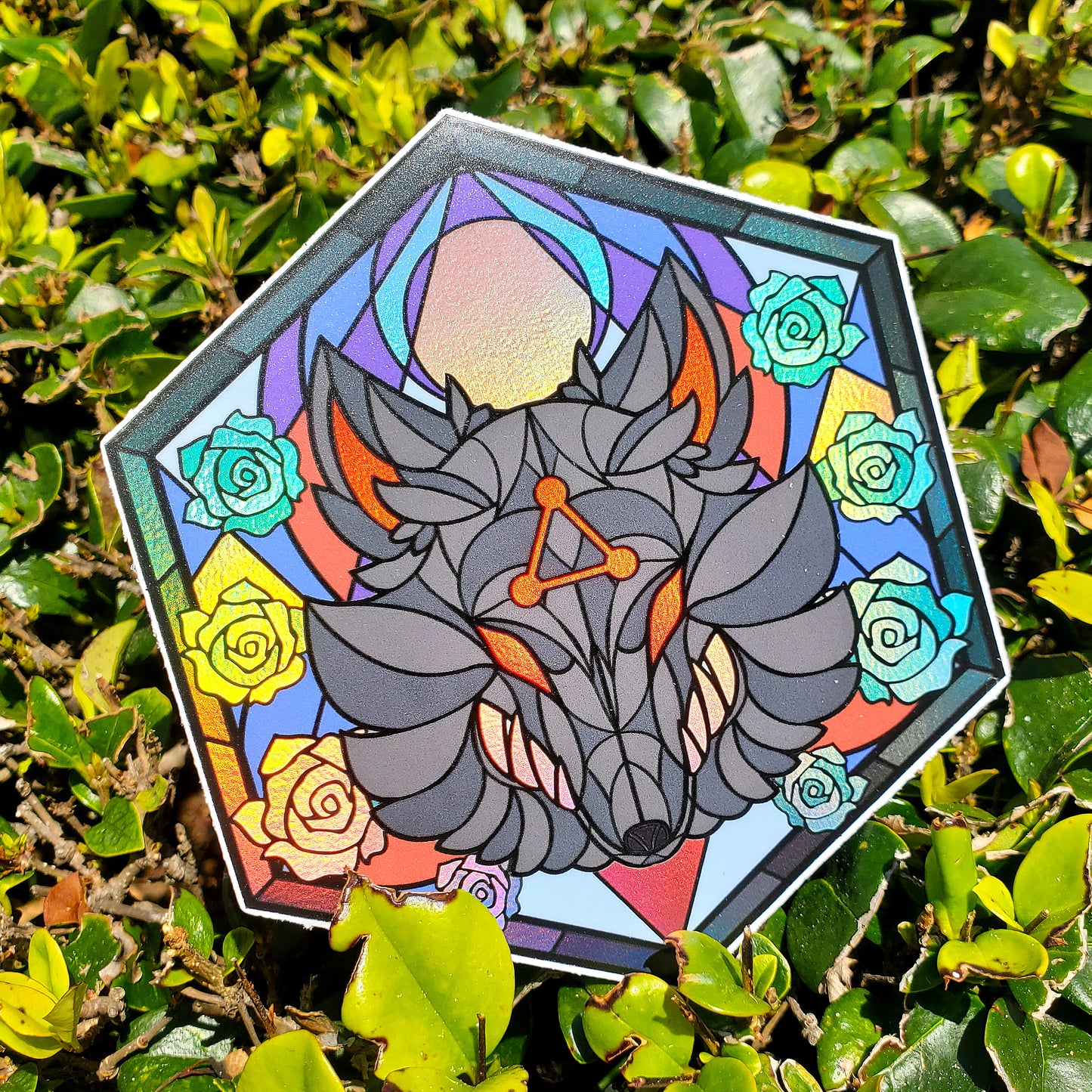 (DISCONTINUING) JJK Stained Glass Vinyl Sticker