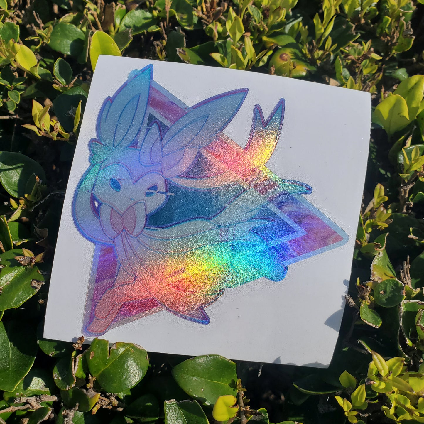 E E V 3 3 W 9 V E Holographic Vinyl Sticker