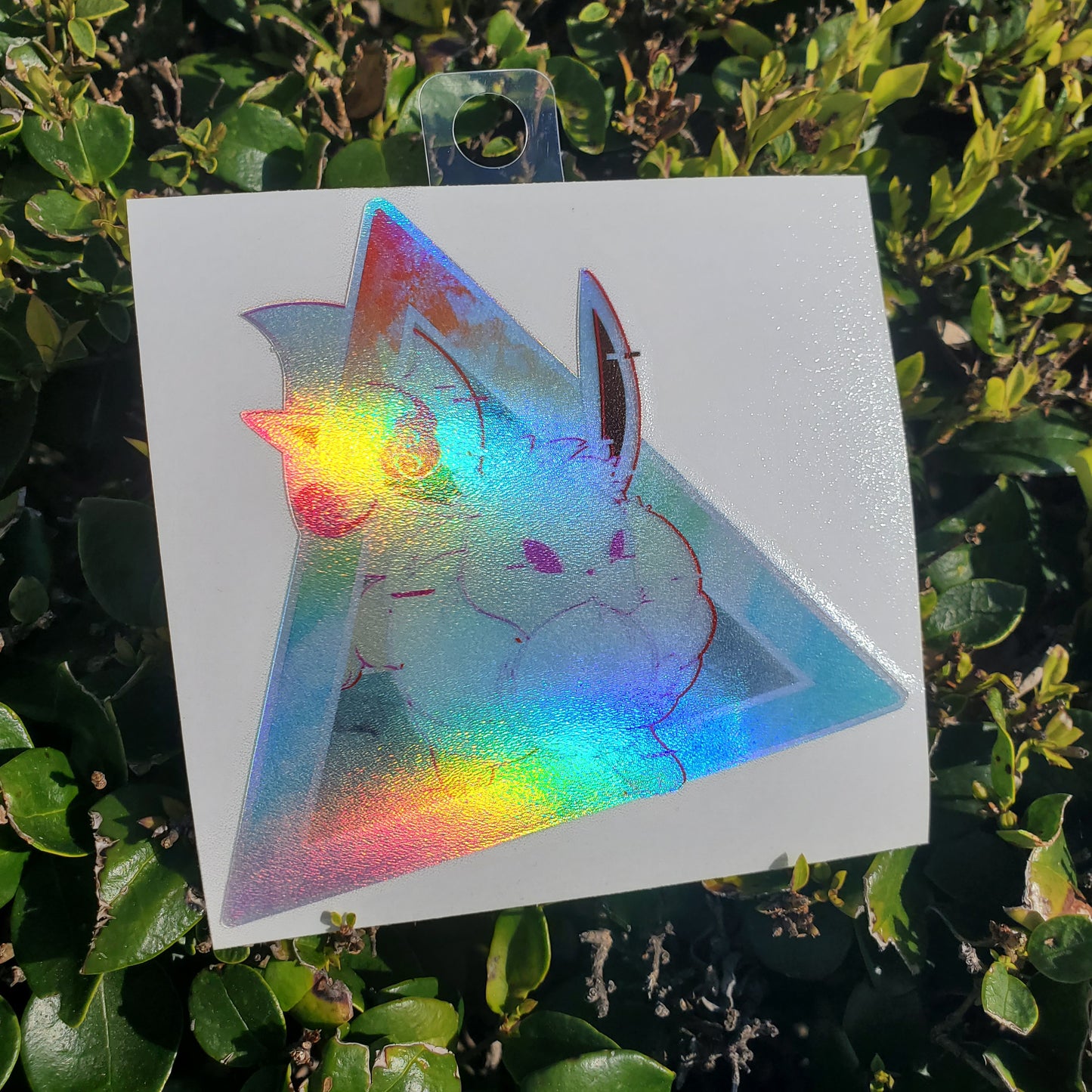 E E V 3 3 W 9 V E Holographic Vinyl Sticker