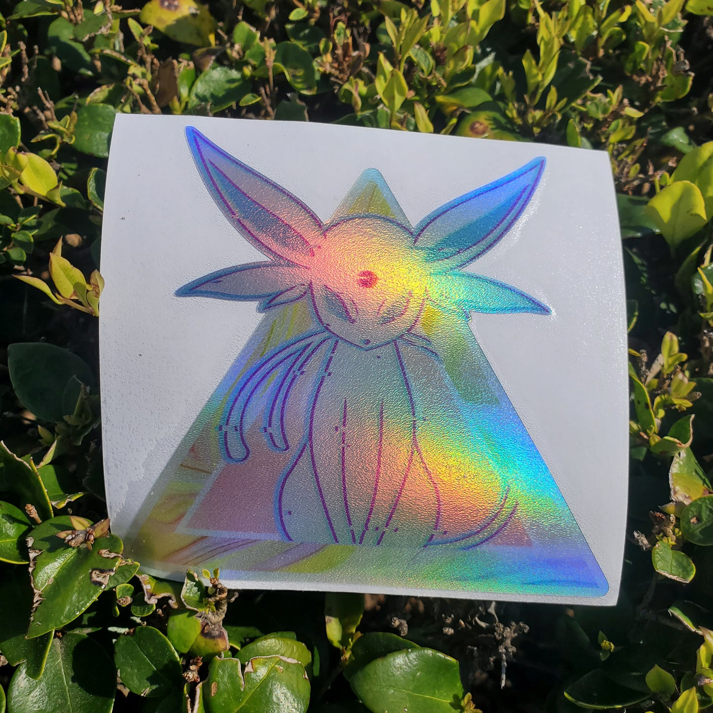 E E V 3 3 W 9 V E Holographic Vinyl Sticker