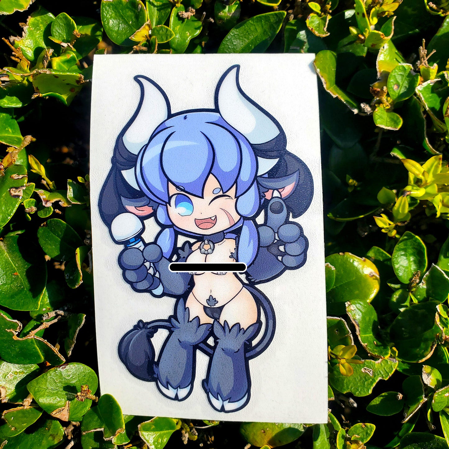 Enoki the Minotaur Chibi Vinyl Sticker (OC)