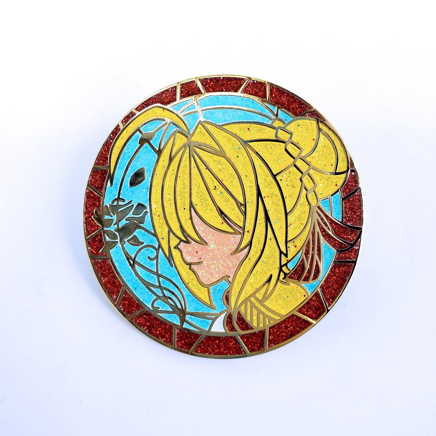 Stained Glass Saber Nero Pin