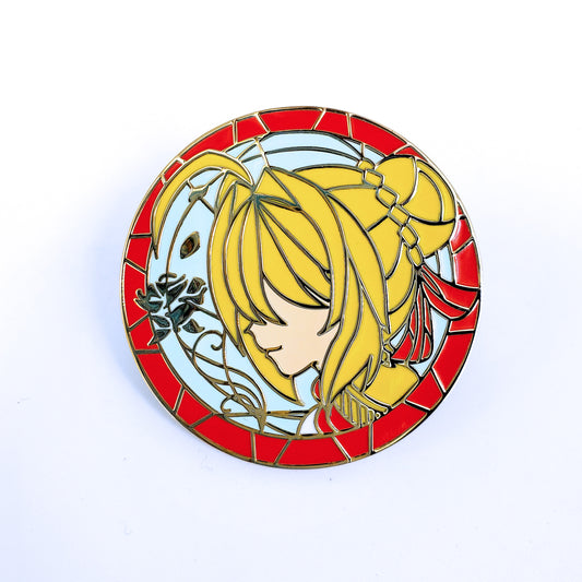 Stained Glass Saber Nero Pin