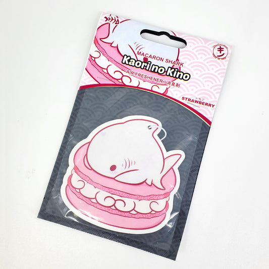 Macaron Shark Air Freshener - Strawberry Scent