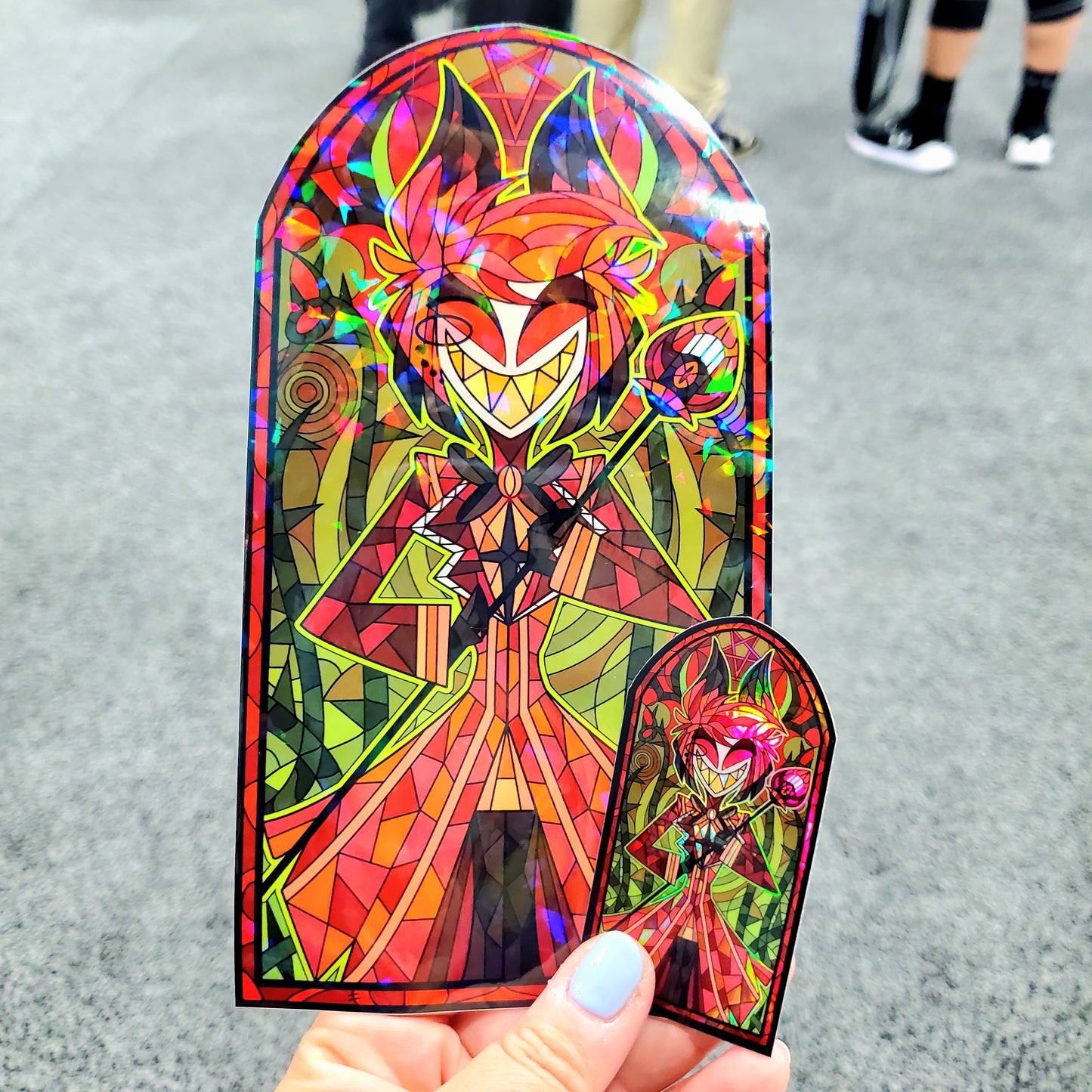 Alastor Stained Glass Vinyl Sticker