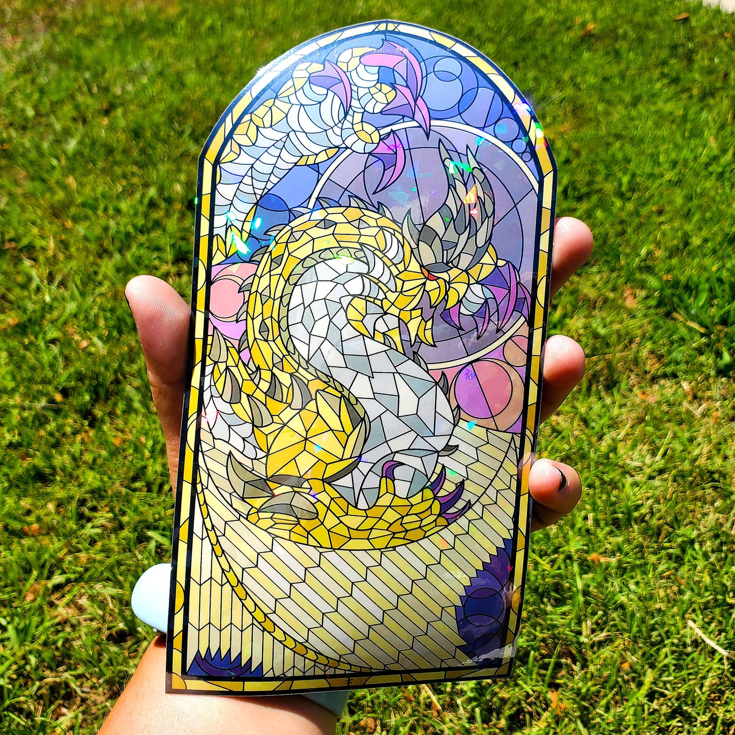 Shagaru Magala Stained Glass Vinyl Sticker