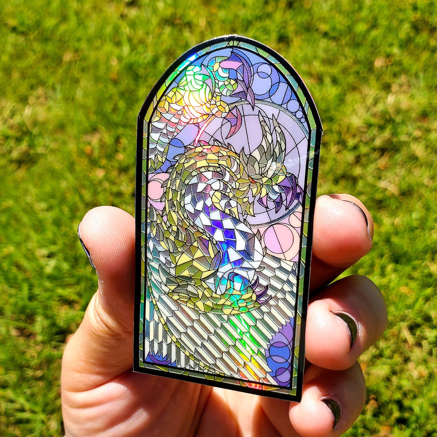 Shagaru Magala Stained Glass Vinyl Sticker