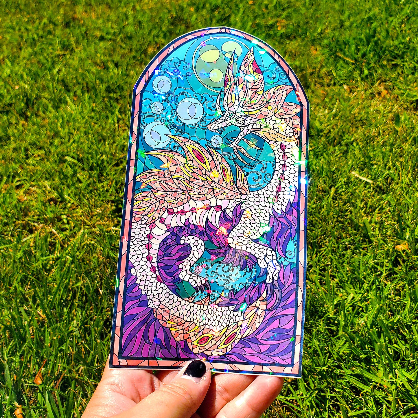 Mizutsune Stained Glass Vinyl Sticker