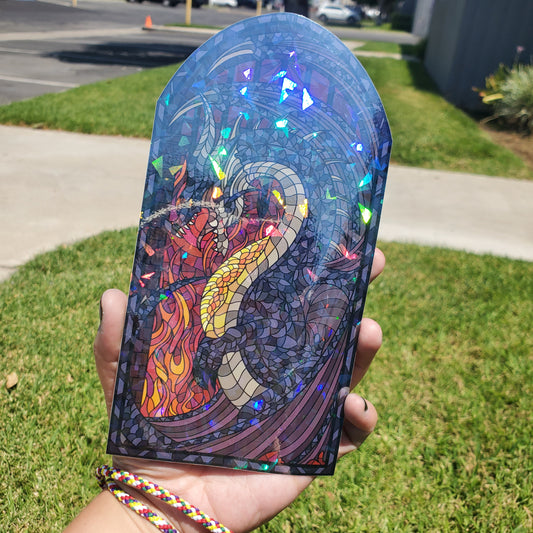 Fatalis Stained Glass Vinyl Sticker