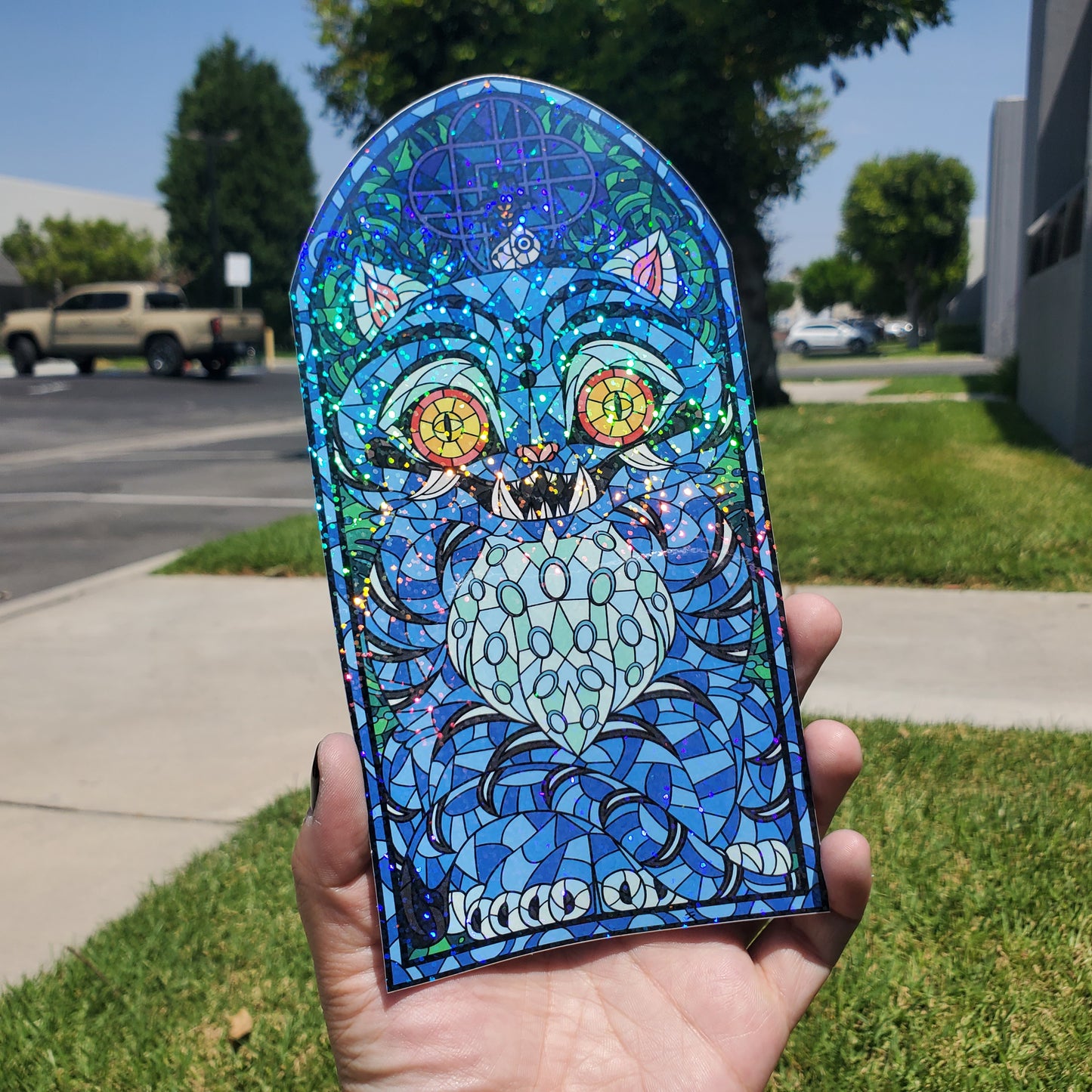 KDH Derpy the Hojak-do - Stained Glass Vinyl Sticker
