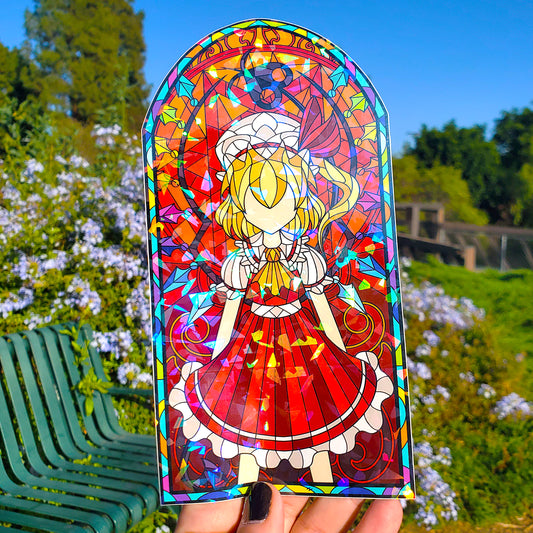 Flandre Scarlet Stained Glass Vinyl Sticker